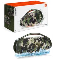 Caixa de Som Boombox 3 Bluetooth IPX7 Camuflada Original Prova D'água Portátil Potente Bivolt