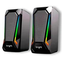 Caixa De Som Bright Pegasus C/ Iluminação RGB C/ Entrada Usb Preto Caixa De Som Bright Pegasus C/ Iluminação RGB C/ Entrada Usb Preto