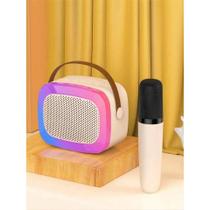 Caixa De Som C/ Microfone Karaokê Brincadeira Família Criança