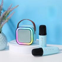 Caixa De Som C/ Microfones Karaokê Brincadeiras em Família