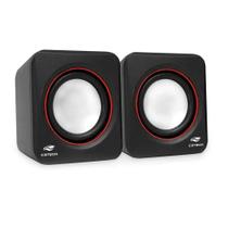 Caixa De Som C3 Tech 2.0 Portatil 3w Rms Preta - Sp-301bk