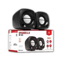 Caixa De Som C3Tech Usb 2.0 Mini Preto 3W Rms Sp-303Bk