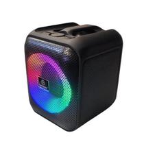 Caixa De Som Colorida RGB Multifunções MP3 Bluetooth Rádio Integrado 7W