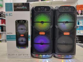 caixa de som com led colorido