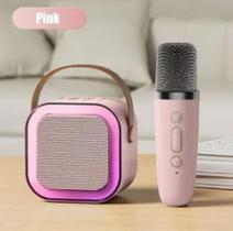 Caixa De Som Com Microfone Infantil-Bluetooth C/led Caixa De Som Com Microfone Infantil-Bluetooth C/led