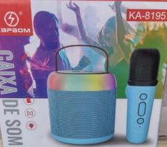 caixa de som com microfone infantil ka -8195 - kapbom -ka-8195
