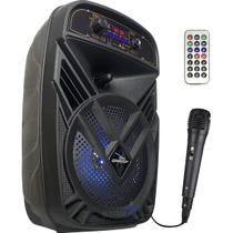 Caixa De Som Com Microfone Portatil Potente Musica Bluetooth Karaokê Caixa De Som Com Microfone Portatil Potente Musica Bluetooth Karaokê