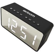 Caixa de Som com Relógio Digital CS-MT6BT Exbom Caixa de Som com Relógio Digital CS-MT6BT Exbom