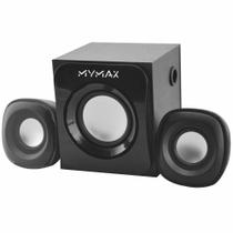 Caixa De Som Com Subwoofer 2.1 Usb 7W Rms - Preto