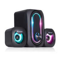 Caixa De Som Computador Pc Gamer Notebook Usb Subwoofer Rgb - Knup