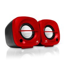 Caixa de Som Computador Speaker 2.0 Vermelho C3Tech SP-303RD
