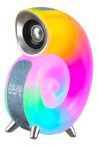 Caixa De Som Concha Bluetooth Speaker Smart Controle Light RGB Som Sensacional Caixa De Som Concha Bluetooth Speaker Smart Controle Light RGB Som Sensacional