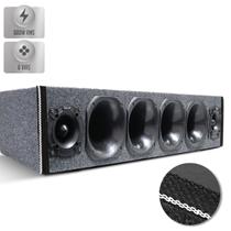 Caixa De Som Corneteira Shutt 600w 6 Vias 2 Tweeter + 4 Driver Automotivo Porta Mala Toca Muito