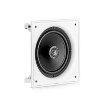 Caixa De Som De Embutir 8" - Arandela Coaxial Quadrada 80W Telar Alumínio - FRAHM