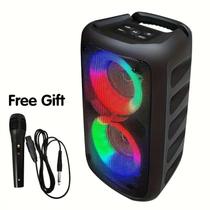 Caixa De Som Duplo Altofalante King Lucky Hy3317 40w Com Microfone e BLUETOOTH