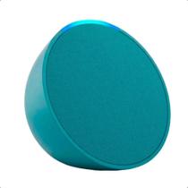 Caixa de Som Echo Pop Smart Speaker Alexa Bluetooth Azul Amazon Autofalante Inteligente