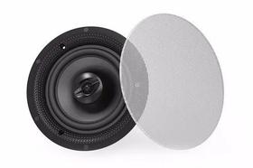 Caixa De Som Embutir Gesso Bsa 60rms Arandela Redonda Branco