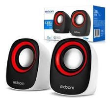 Caixa De Som Exbom 2.0 Usb Modelo Ovo Dino Para Computador