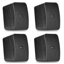 Caixa de Som Frahm CS4 Preta Sol e Chuva - Kit com 4 caixas