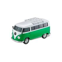 Caixa de Som Fusca Verde Bluetooth USB Vintage Potente
