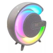 Caixa de Som G Bluetooth Luminária + Relógio - ELE345
