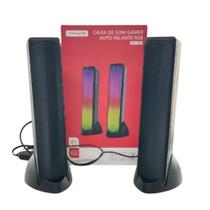 Caixa de som gamer alto falante rgb 20w - TOMATE