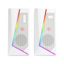 Caixa de Som Gamer Anvil RGB GS520W Branco Caixa de Som Gamer Anvil RGB GS520W Branco