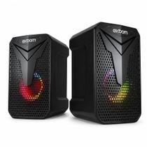 Caixa De Som Gamer Exbom Com Led USB P2 Plug E Play Preto - CS-C54 Caixa De Som Gamer Exbom Com Led USB P2 Plug E Play Preto - CS-C54