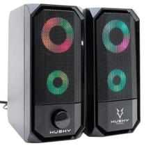 Caixa de Som Gamer Husky Gaming Storm, Preto, 6W, USB / P2, Rainbow - HGMK000