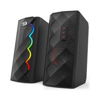 Caixa de Som Gamer Redragon Cipher RGB GS522 Preto USB + P2