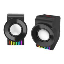 Caixa de Som Gamer Redragon GS514 Kage RGB - 3W - Conector P2 e USB Caixa de Som Gamer Redragon GS514 Kage RGB - 3W - Conector P2 e USB