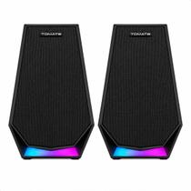 Caixa de Som Gamer RGB 40W Bluetooth USB P2 para PC Notebook Tomate MTS3007