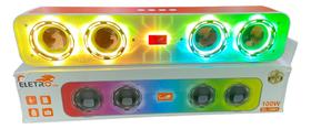 Caixa De Som Gamer Subwoofer Bluetooth Recarregavel 100w Usb Eletro Mex El-1041