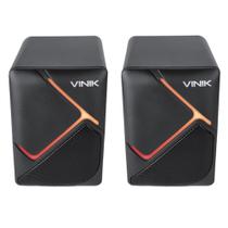 Caixa de Som Gamer Vinik Constelation 6W 2.0 LED Rainbow - VSPKG6WCTL