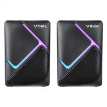 Caixa de som gamer vinik constelation 6w 2.0 led rainbow - vspkg6wctl