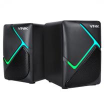 Caixa de Som Gamer Vinik Star 6W 2.0 LED Rainbow VSPKG6WST