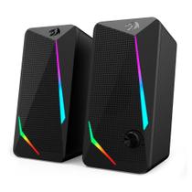 Caixa de Som Gamer Waltz GS510 Para Pc Rgb Com Fio Preto