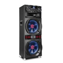 Caixa de Som Gradiente Amplificada 1300W 2 Woofers Bluetooth USB GCA310