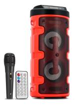 Caixa De Som Grande Portátil Bluetooth LED RGB Rádio Fm Usb Sd Com Controle Remoto e Microfone Caixa De Som Grande Portátil Bluetooth LED RGB Rádio Fm Usb Sd Com Controle Remoto e Microfone
