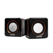 Caixa de Som Hayom 6W, USB/P2, Controle de Volume, Preto - KM2501 Caixa de Som Hayom 6W, USB/P2, Controle de Volume, Preto - KM2501
