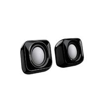 Caixa de Som home office estereo alto falante aux usb letron 74447