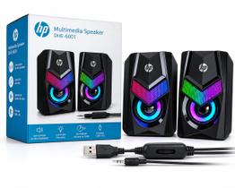 Caixa De Som HP Gamer RGB Speaker Multimídia 2.0 6W RMS Pc Notebook Caixa De Som HP Gamer RGB Speaker Multimídia 2.0 6W RMS Pc Notebook