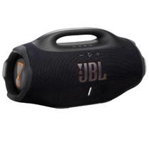 Caixa De Som Jbl Boombox 4 Preta 130w Rms Original Bluetooth 5.4 Ip68 Pro Som Potente 34h De Bateria