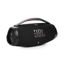 Caixa de Som JBL Boombox Preta Bluetooth Portátil Amplificada 80W à Prova de Água