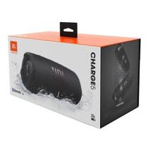 Caixa de Som JBL Charge 5, 40W RMS, Bluetooth, USBC, Resistente à Água, Preto