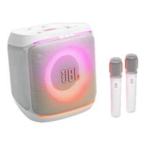 Caixa de Som JBL Encore 2 Branca C/ 2 Microfones Sound Boost