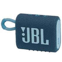 Caixa de Som JBL GO 3 Azul Bluetooth JBL Pro Sound Original À Prova D'água e Poeira IP67 JBLGO3BLU
