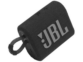 Caixa de Som JBL Go 3 Bluetooth Portátil 4,2W - à Prova de Água USB, preta