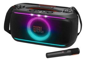 Caixa de som jbl on the go 2 preta com microfone