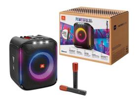 Caixa de som jbl party box encore com 2 microfones